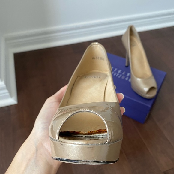 Stuart Weitzman Lille Open Toe Platform Heel - Picture 12 of 14